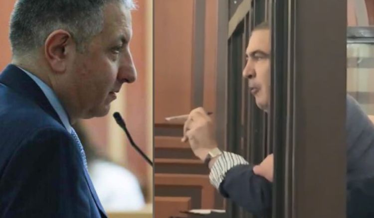 "დღეს ჩემს წინაშე "პროკურატურის მოწმის" სახით წარდგა, სრულიად სახედაკარგული, მოცახცახე, ჩემი მთავრობის ყოფილი პრემიერი, ზურაბ ნოღაიდელი"