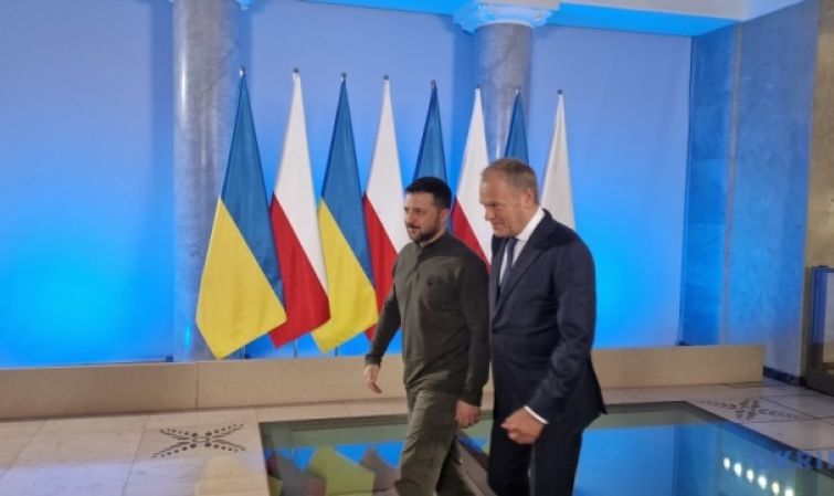 უკრაინის პრეზიდენტი ვოლოდიმირ ზელენსკი ლუბლინში პოლონეთის პრემიერს, დონალდ ტუსკს შეხვდა